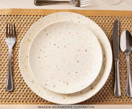 Prato para Sobremesa Mist Matte Branco | Westwing