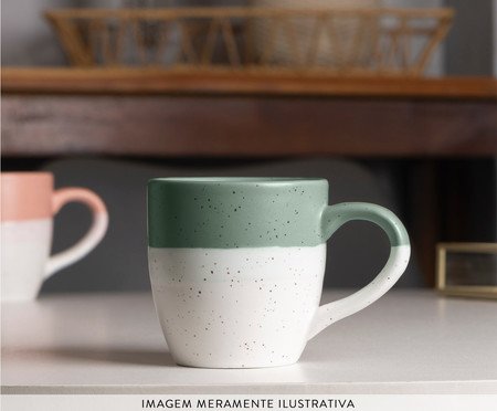Caneca de Cerâmica Ombré ll Verde | Westwing
