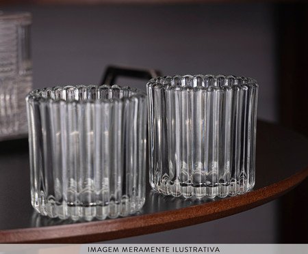 Jogo de Porta-Velas Lines | Westwing