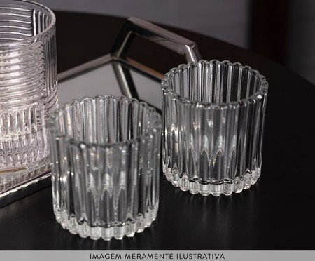 Jogo de Porta-Velas Lines | Westwing