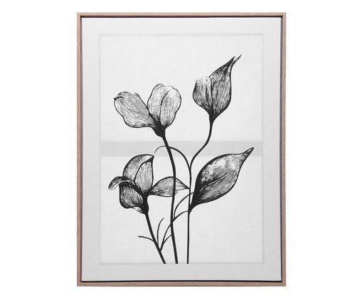 Quadro Decorativo Silent Bloom, beige | WestwingNow