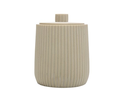 Porta-Cotonete Striato, beige | WestwingNow