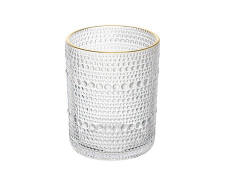 Copo com Fio Dourado Dots | Westwing