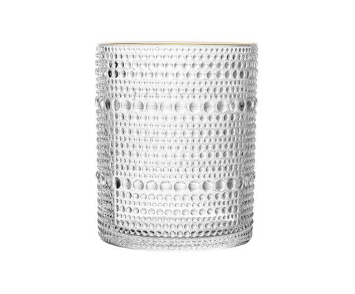 Copo com Fio Dourado Dots, transparent | WestwingNow