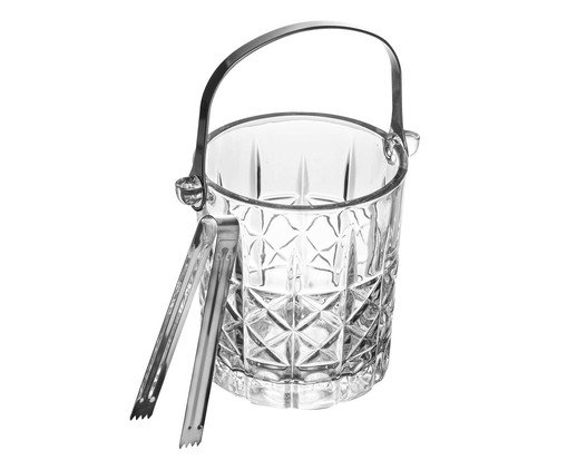 Balde para Gelo com Pegador Flor de Lotús, transparent | WestwingNow