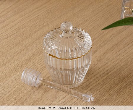 Meleira com Pegador com Fio Dourado Império | Westwing