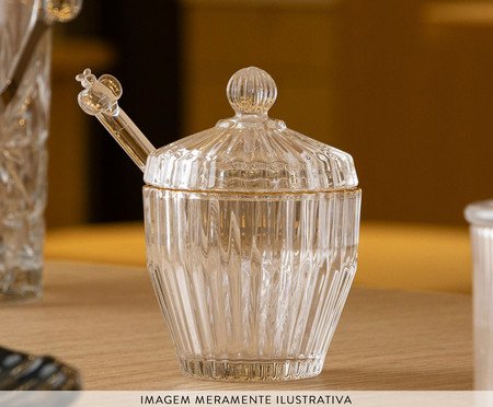 Meleira com Pegador com Fio Dourado Império | Westwing