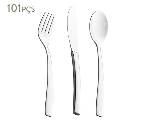 Faqueiro de Aço Inox London, silver or metallic | WestwingNow