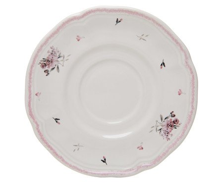 Xícara para Chá com Pires Florescer Rosa | Westwing