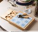 Jogo para Queijo com Tábua Mosaico Bambu, blue | WestwingNow