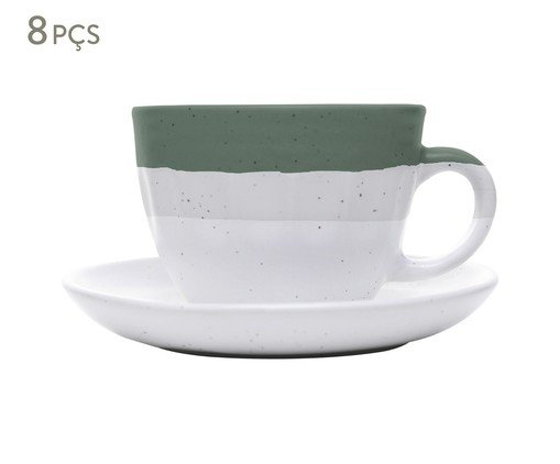 Jogo de Xícaras para Chá Ombré Verde, green | WestwingNow