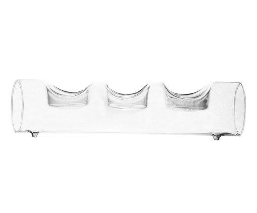 Porta-velas Triplo Lume, transparent | WestwingNow