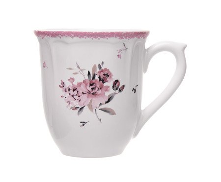 Caneca de Cerâmica Florescer Rosa | Westwing