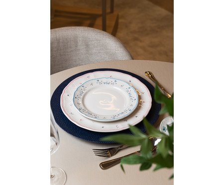 Prato para Sobremesa Florescer Azul | Westwing