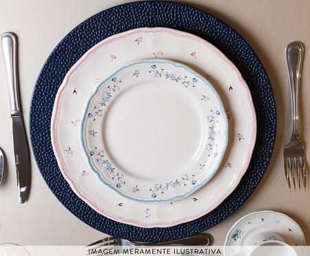 Prato para Sobremesa Florescer Azul | Westwing