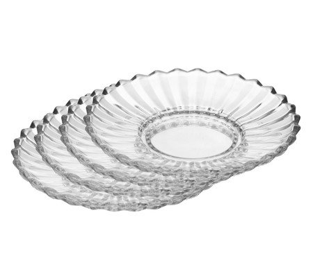 Jogo de Pratos para Doce de Cristal Geneva | Westwing