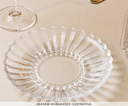 Jogo de Pratos para Doce de Cristal Geneva | Westwing