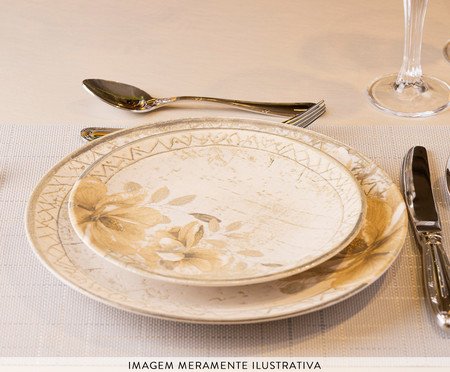 Prato para Sobremesa Magnólia Bege | Westwing