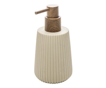 Porta-sabonete Líquido Striato Bege | Westwing