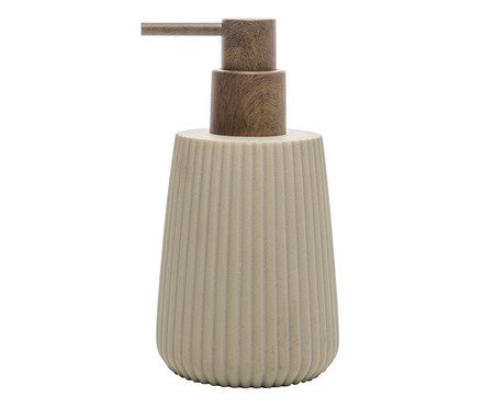 Porta-sabonete Líquido Striato Bege | Westwing
