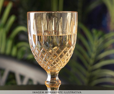 Taça para Água Greek Âmbar Metalizado | Westwing