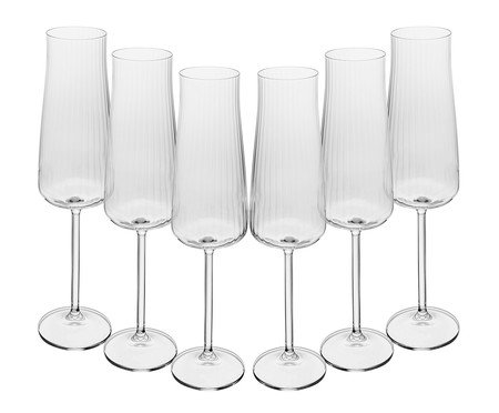 Jogo de Taças para Champagne de Cristal Ecológico Alex Optic | Westwing