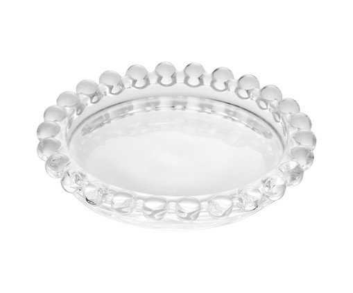 Prato Baixo de Cristal Pearl, transparent | WestwingNow