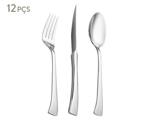 Faqueiro de Aço Inox Berna, silver or metallic | WestwingNow