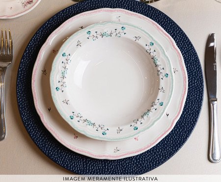 Prato Fundo Florescer Azul | Westwing