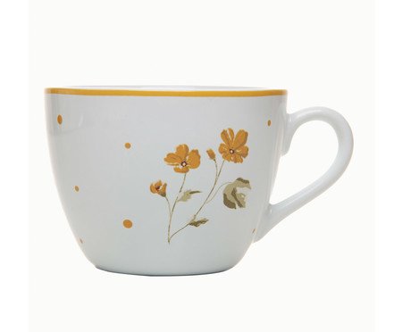 Xícara para Chá com Pires Doce Encanto Azul Claro | Westwing