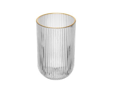 Copo Alto com Fio Dourado Lines | Westwing