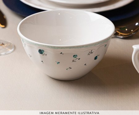 Bowl de Porcelana Florescer Azul | Westwing
