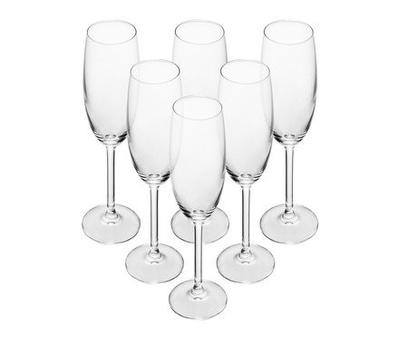 Jogo de Taças para Champagne de Cristal Ecológico Verônica | Westwing