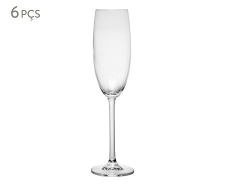 Jogo de Taças para Champagne de Cristal Ecológico Verônica | Westwing