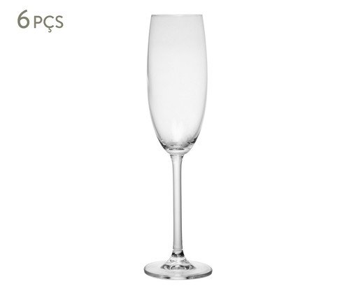 Jogo de Taças para Champagne de Cristal Ecológico Verônica, transparent | WestwingNow