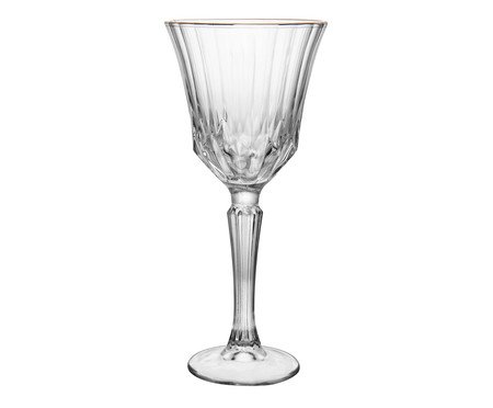 Taça para Vinho com Fio Dourado Belle Jour | Westwing