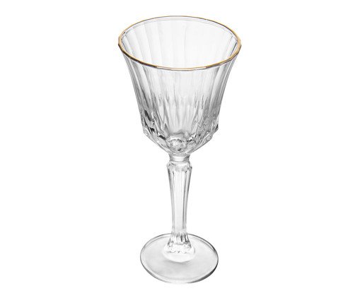 Taça para Vinho com Fio Dourado Belle Jour, transparent | WestwingNow