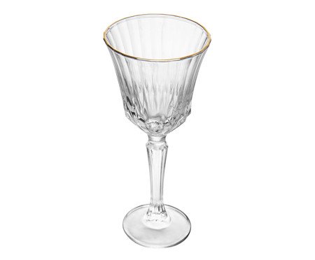 Taça para Vinho com Fio Dourado Belle Jour | Westwing