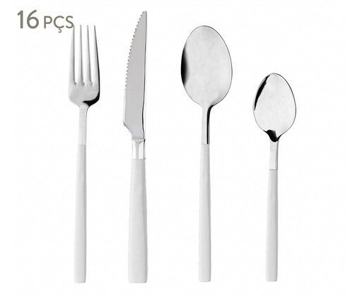 Faqueiro de Aço Inox Istambul, white | WestwingNow