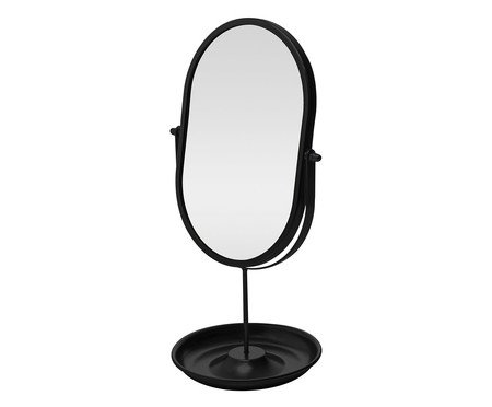Espelho Giratório com Base Wolff Preto | Westwing
