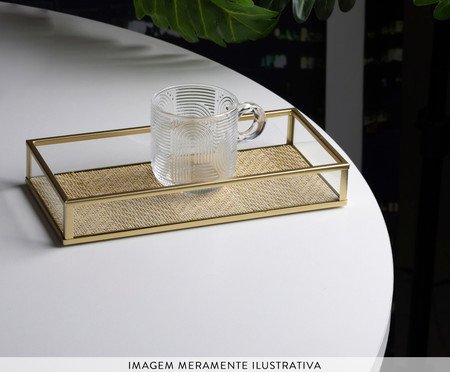 Bandeja Decorativa Toscana Dourada | Westwing