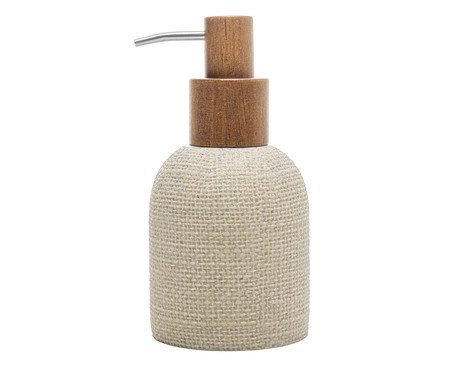 Porta-sabonete Líquido Linen Bege | Westwing