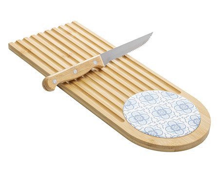 Jogo de Bandeja Estreita com Tábua e Faca Moisa | Westwing