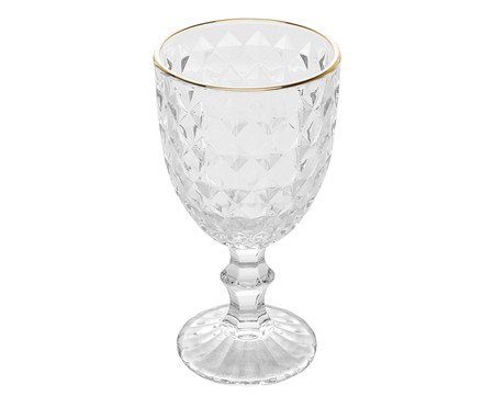 Taça para Água com Fio Dourado Roman | Westwing