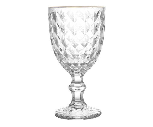 Taça para Água com Fio Dourado Roman, transparent | WestwingNow
