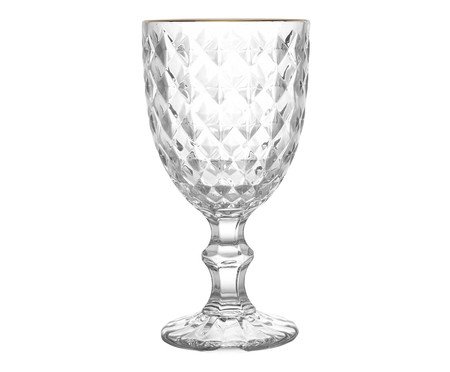 Taça para Água com Fio Dourado Roman | Westwing