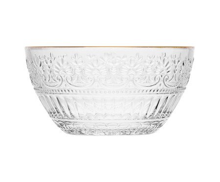 Jogo de Bowls com Fio Dourado Mauve | Westwing