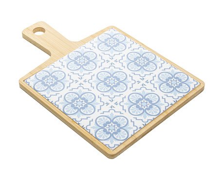 Jogo de Tábua e Bandeja Mosaico Bambu | Westwing