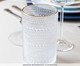 Copo Alto com Fio Dourado Dots, transparent | WestwingNow