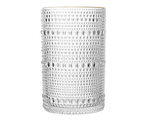 Copo Alto com Fio Dourado Dots, transparent | WestwingNow
